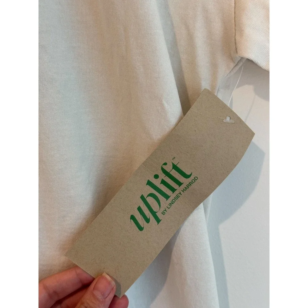 Graphic Text Back Women’s Tee - White - Picture 6 of 8